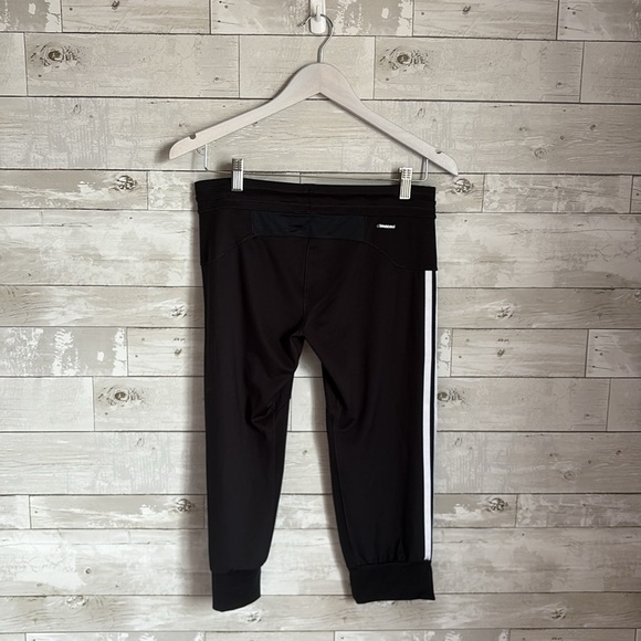Classic Adidas Black Crop Joggers - Picture 4 of 9